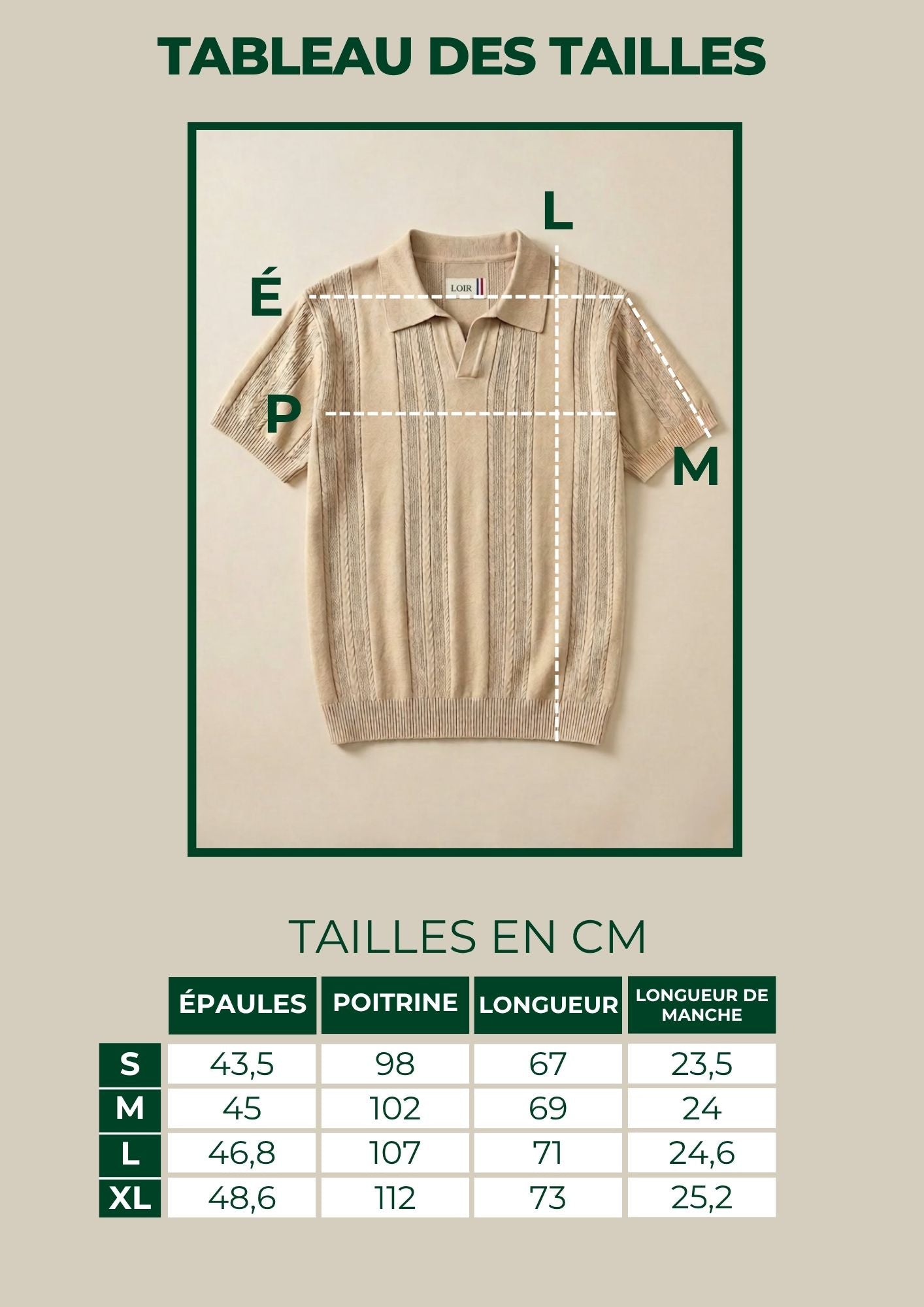 Chemise Polo Slim Maille Tricotée