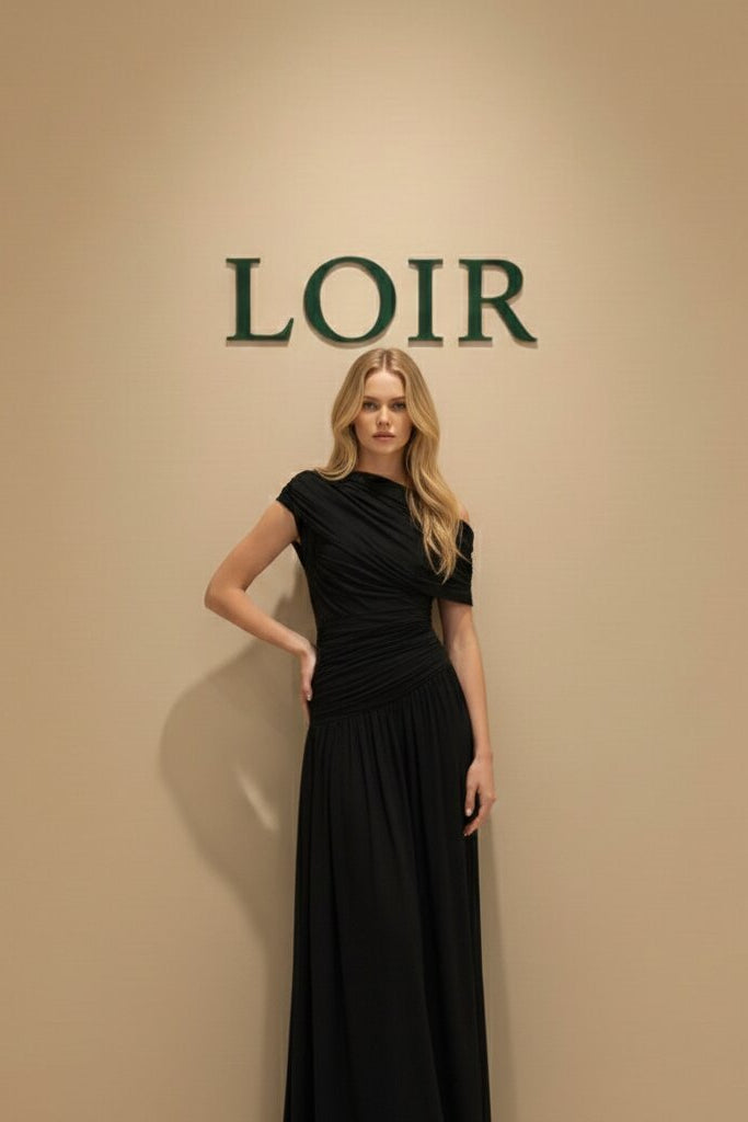 Robe Solène grecque en mousseline