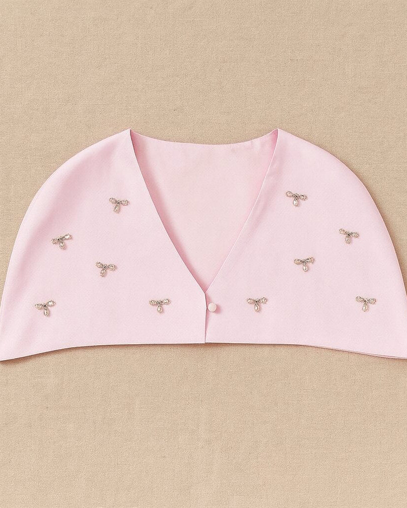 Ensemble Ambrine haut châle et jupe plissée