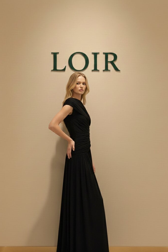 Robe Solène grecque en mousseline