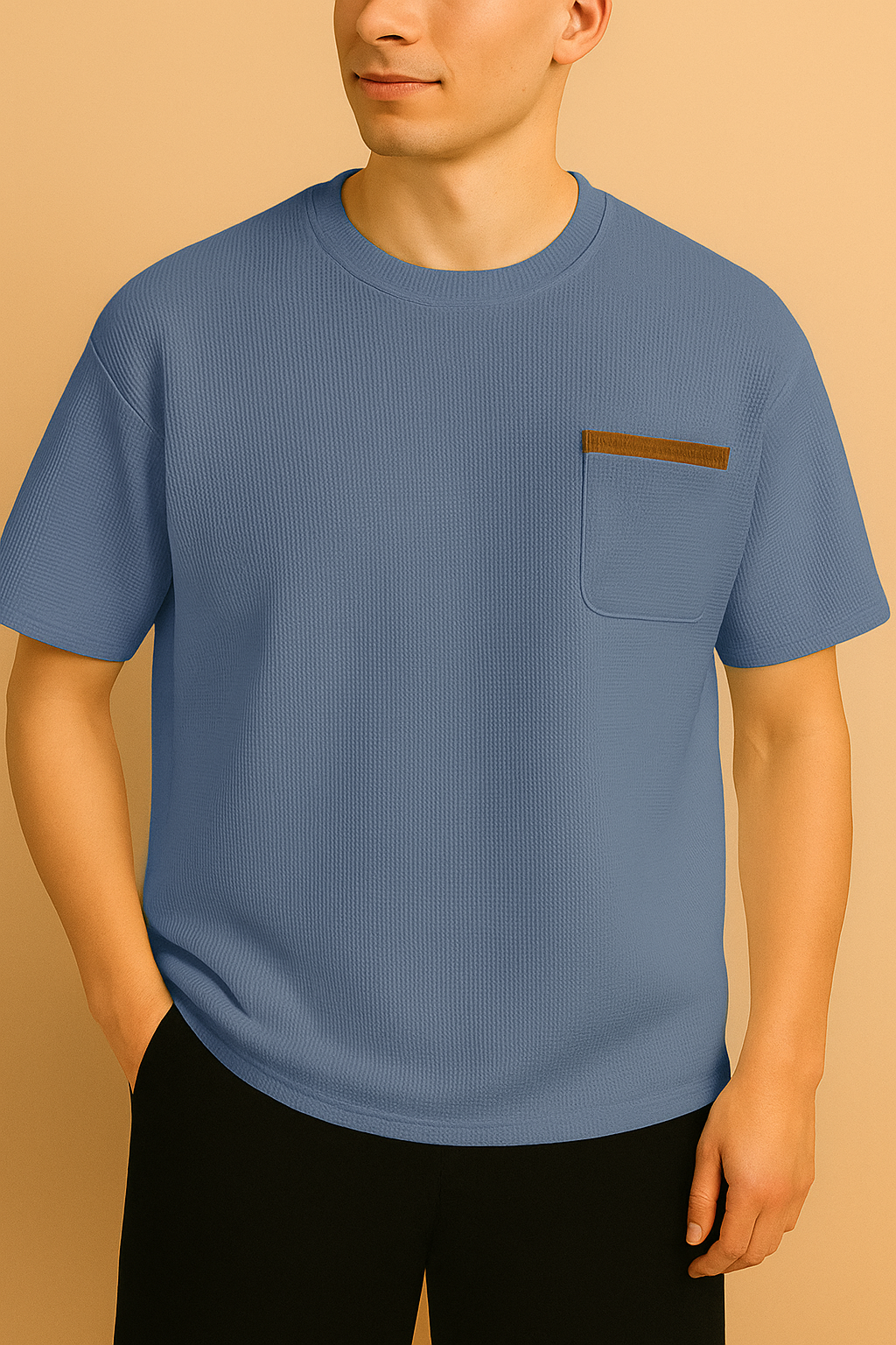 Camiseta Adrien em poliéster com bolso