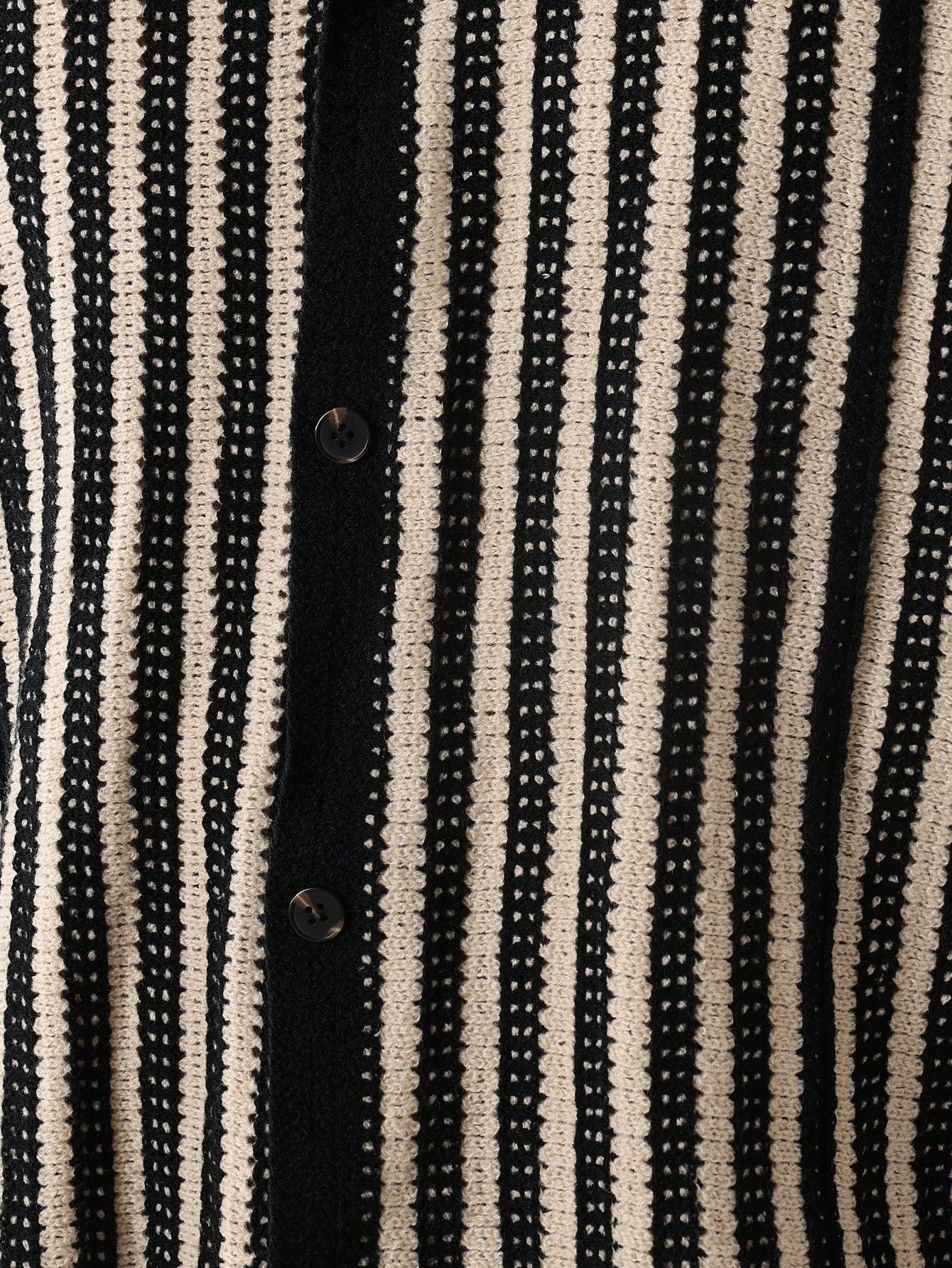 Chemise Polo Maille Crochet Rayé