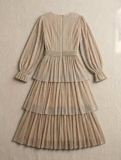Robe Midi Cocktail à Twist Texturé
