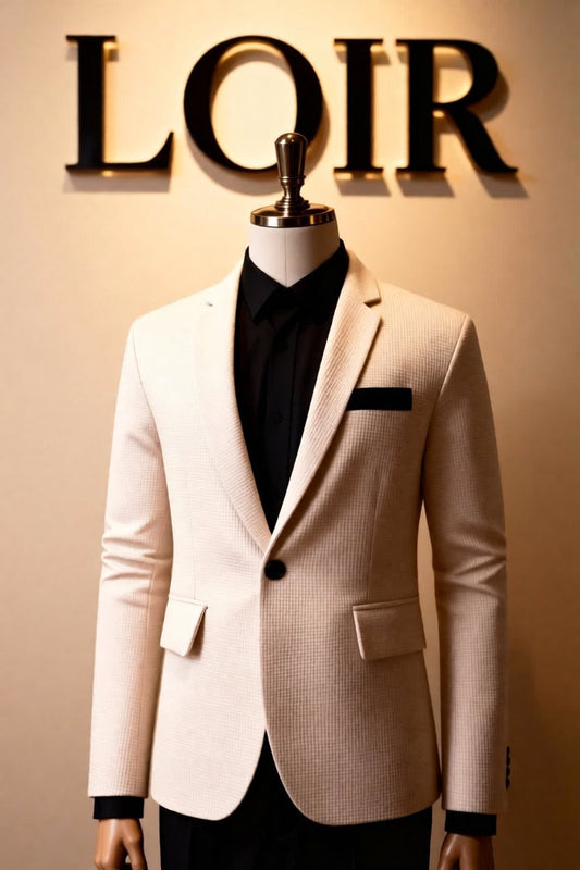 Ensemble Blazer à Revers Contrast