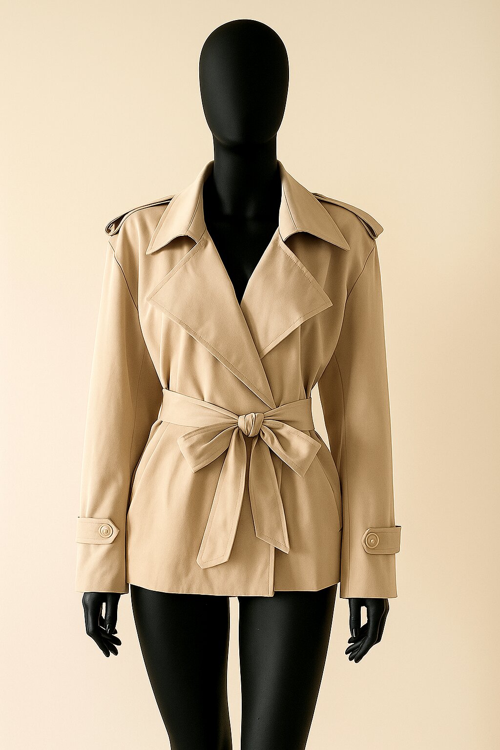 Manteau Elara ample à col croisé et silhouette parisienne