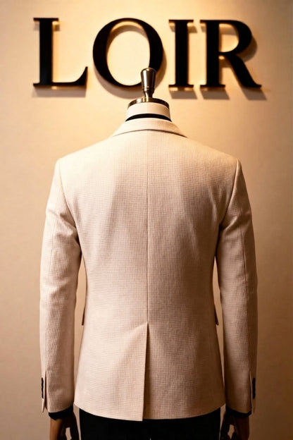 Ensemble Blazer à Revers Contrast