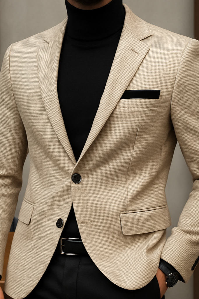 Blazer Jacques Lin de malha grossa