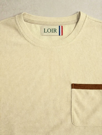 T-shirt Adrien en maille technique avec poche contrastée