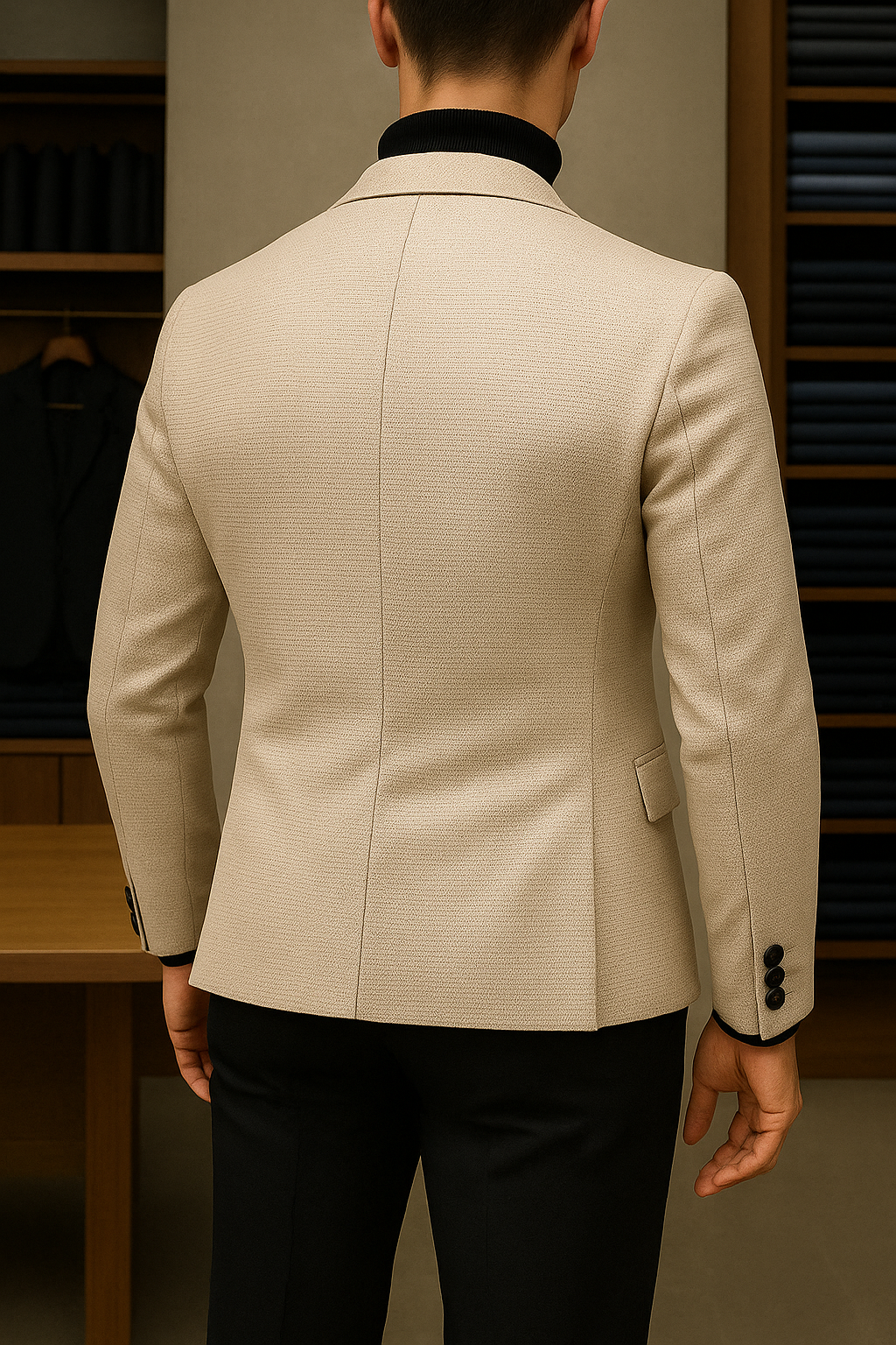 Blazer Jacques Lin de malha grossa