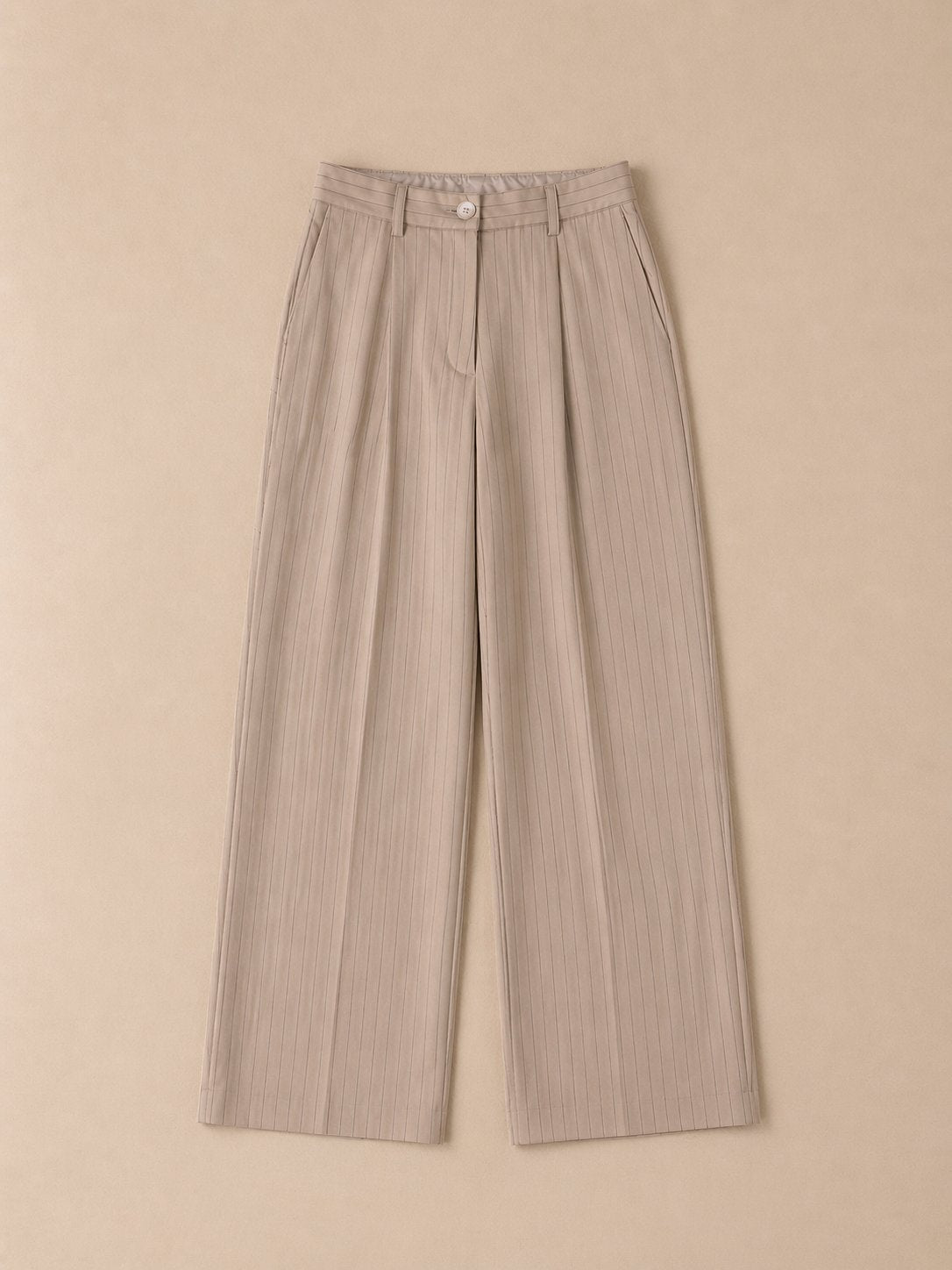 Ensemble Gilet et Pantalon Palazzo à Rayures Signature