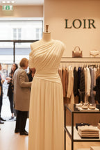 Robe Solène grecque en mousseline