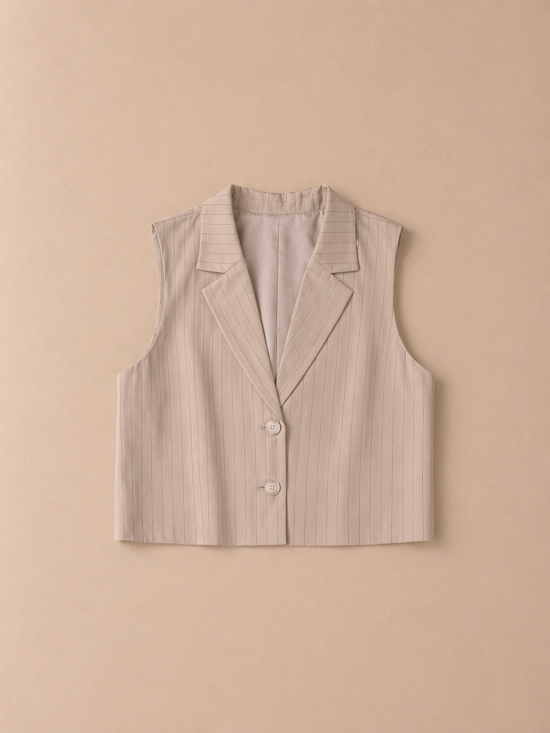 Ensemble Gilet et Pantalon Palazzo à Rayures Signature