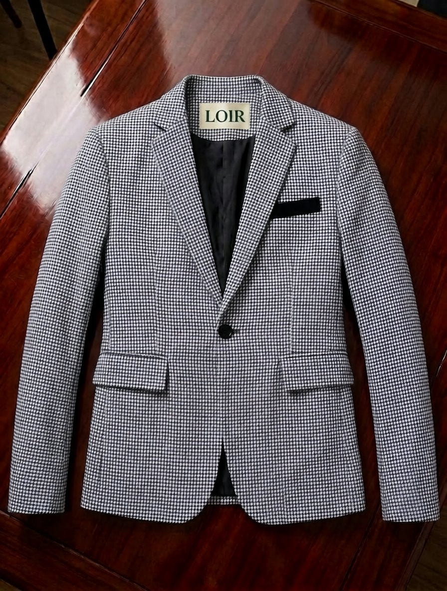 Ensemble Blazer à Revers Contrast