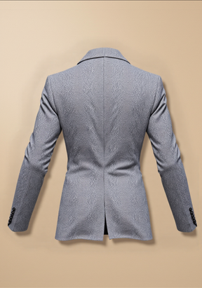 Blazer Clairvaux em tecido jaspeado cinza
