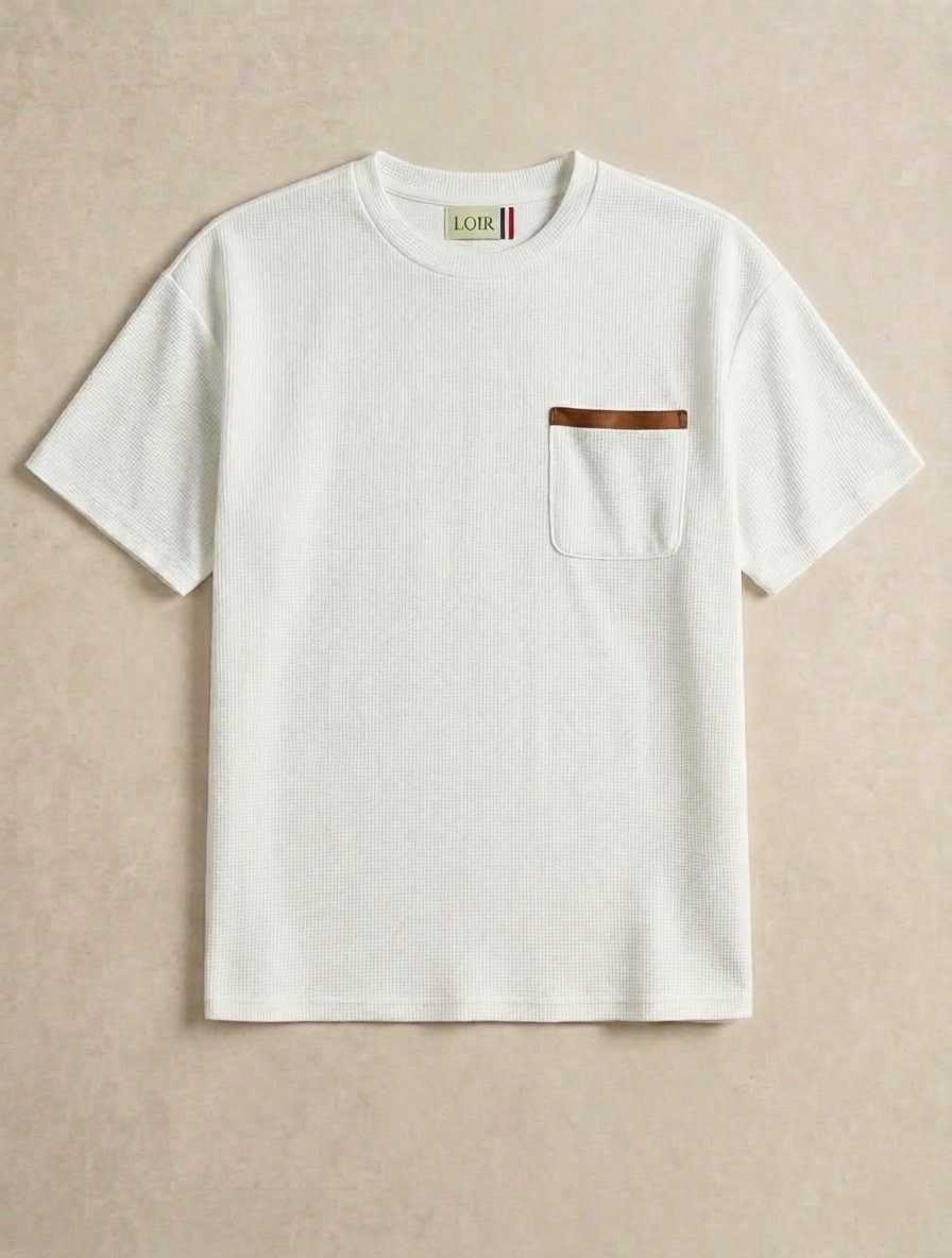 T-shirt Adrien en maille technique avec poche contrastée