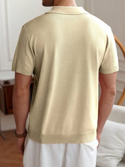Chemise Polo Slim Maille Tricotée