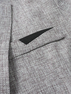 Blazer Clairvaux em tecido jaspeado cinza