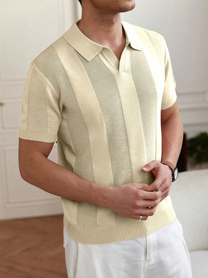 Chemise Polo Slim Maille Tricotée