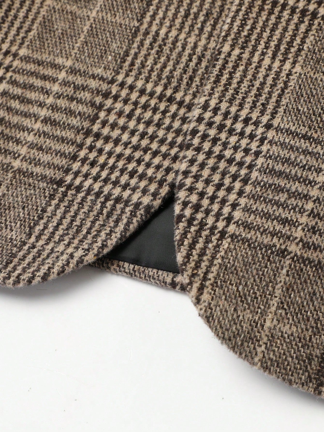 Costume Diplomate à Revers en Pointe Gris à Carreaux Tailoring