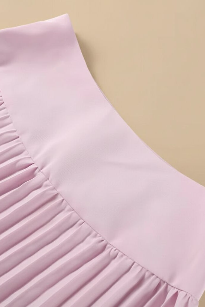 Ensemble Ambrine haut châle et jupe plissée