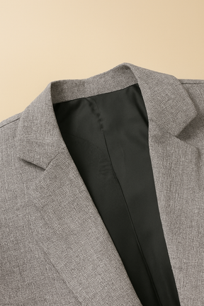Blazer Clairvaux em tecido jaspeado cinza