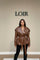 Manteau Élodie en cuir souple avec poches et ceinture nouée