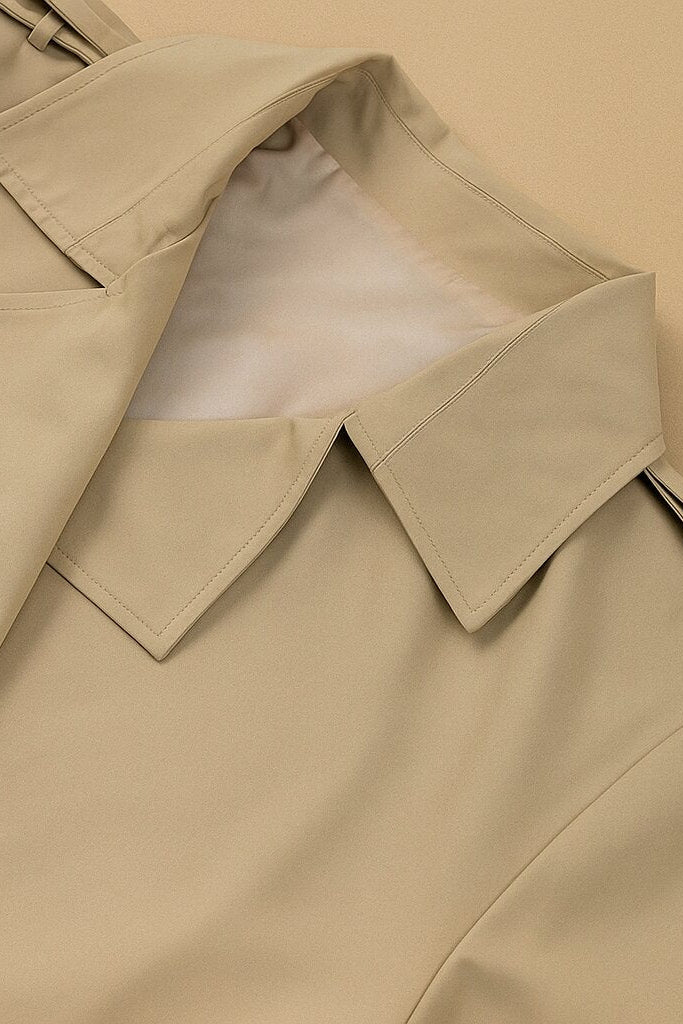 Manteau Elara ample à col croisé et silhouette parisienne