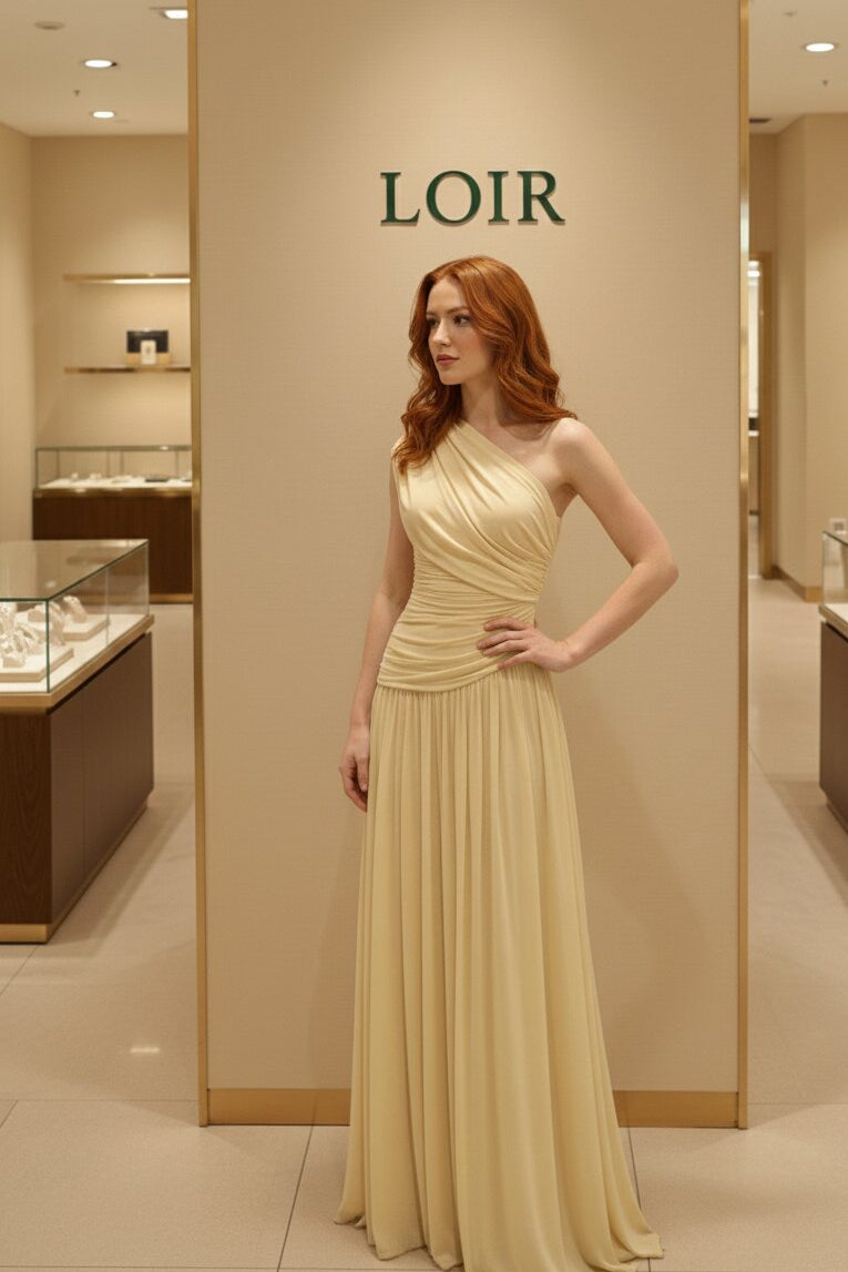 Robe Solène grecque en mousseline