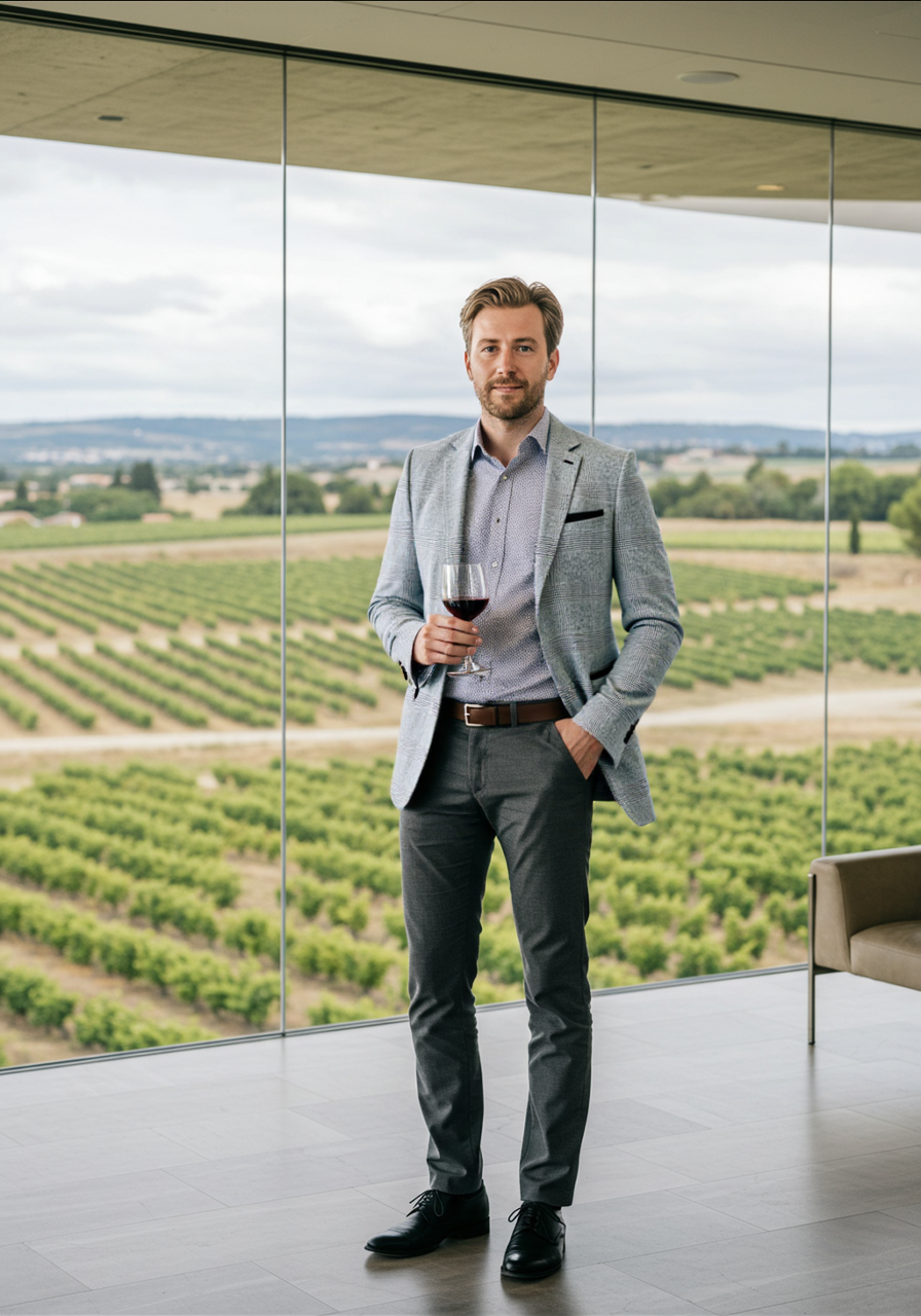 Blazer Clairvaux em tecido jaspeado cinza