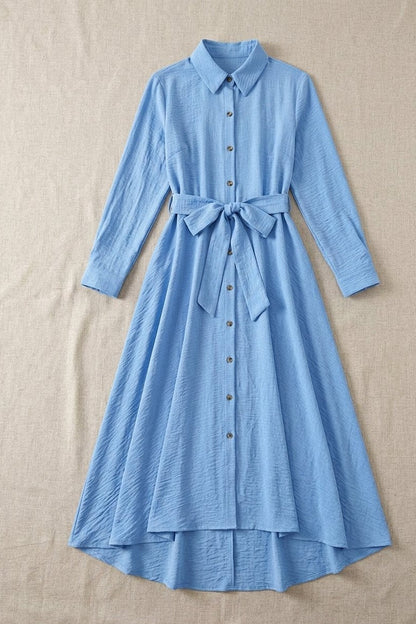 Robe Chemisier Manches Longues