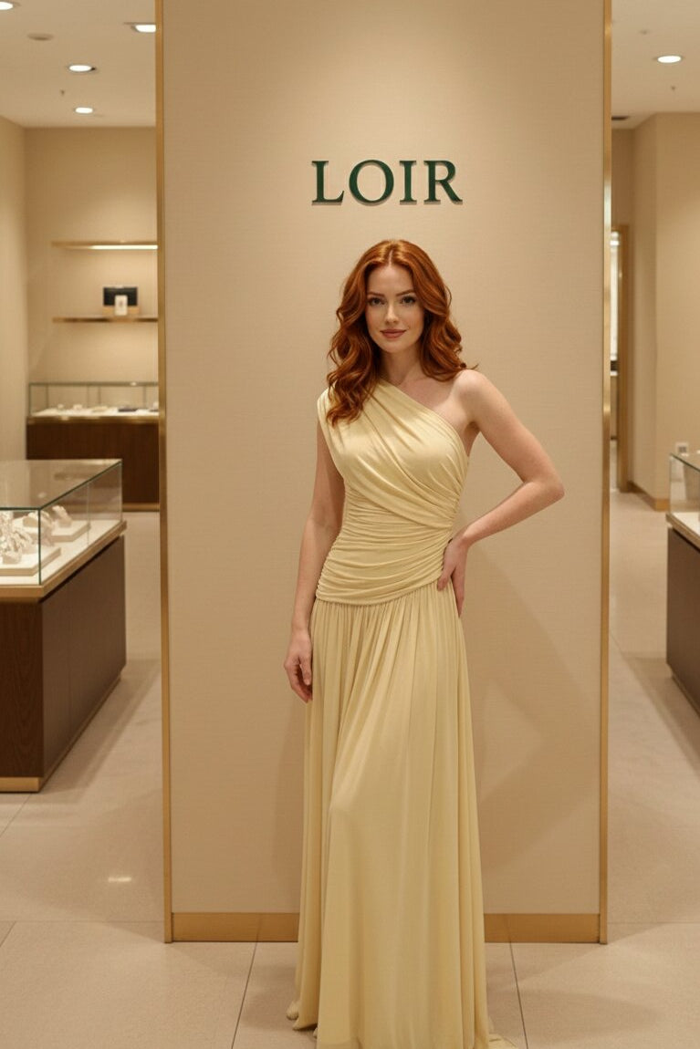 Robe Solène grecque en mousseline