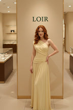 Robe Solène grecque en mousseline