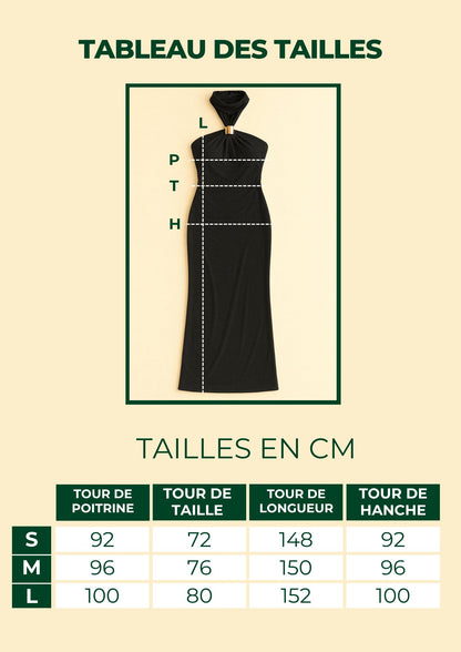 Robe Bella fluide à col bijou