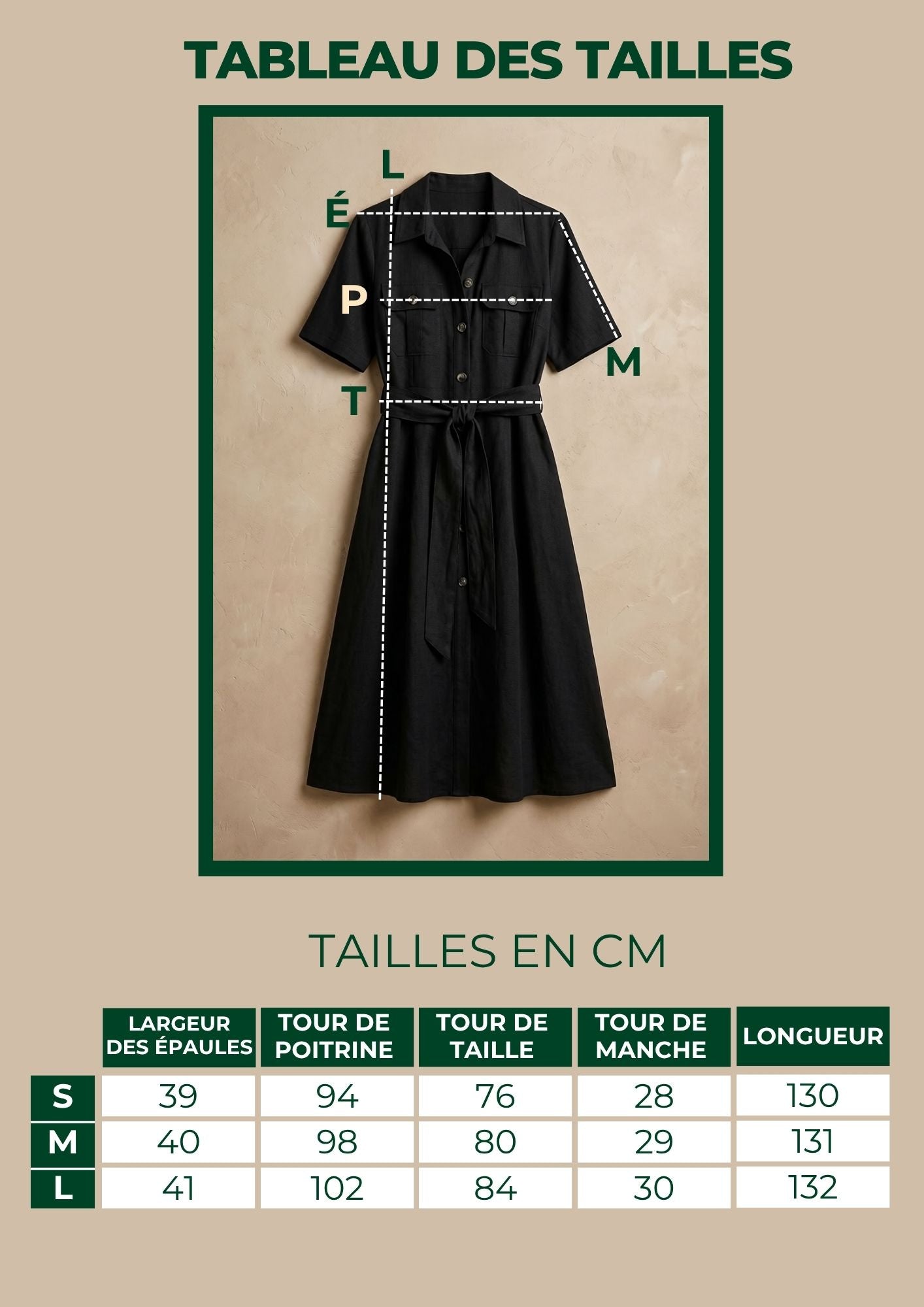 Robe Céleste boutonnée à taille définie