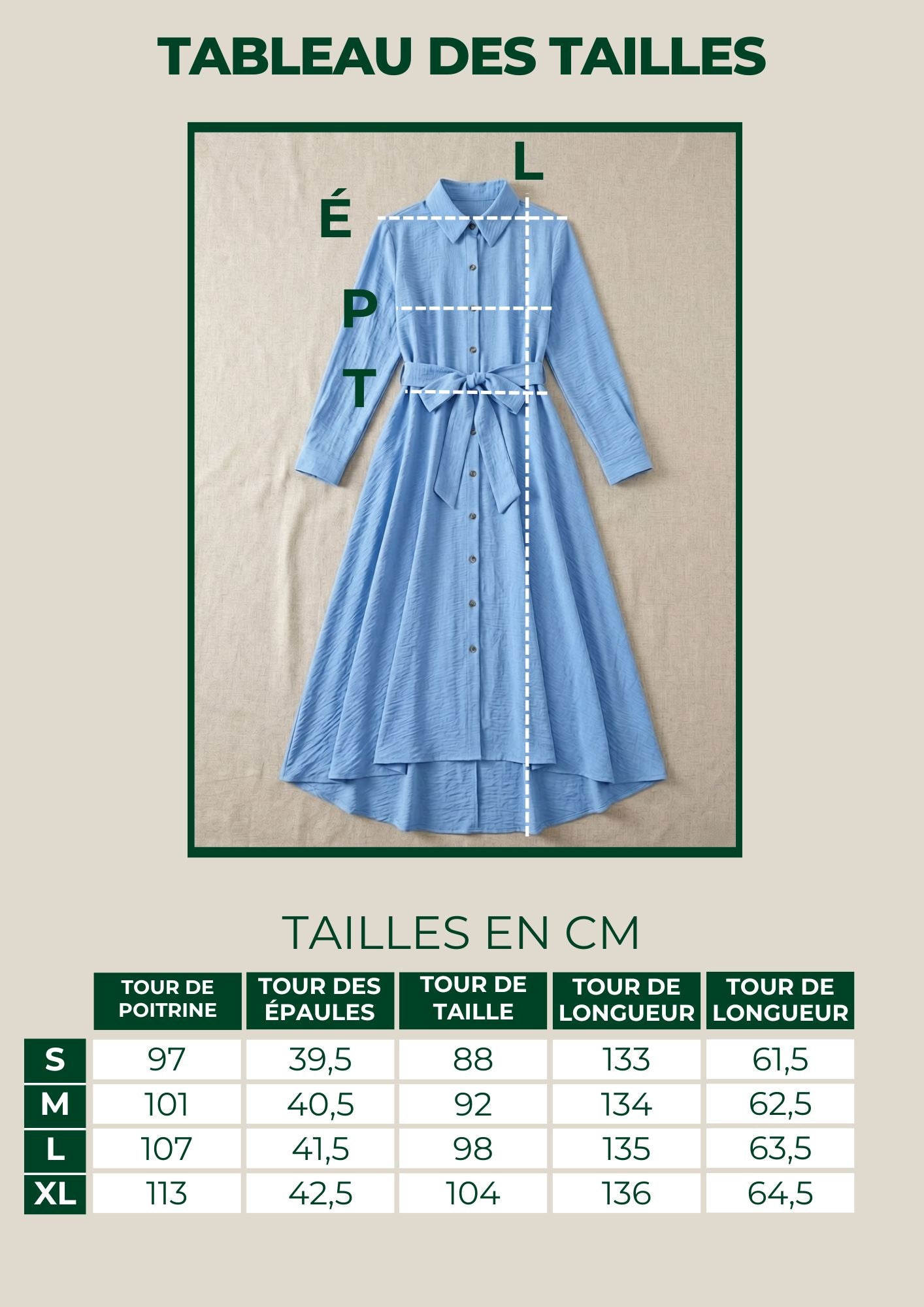 Robe Chemisier Manches Longues