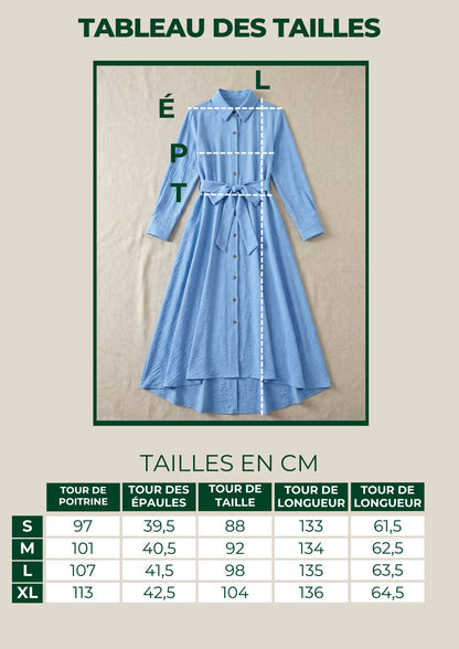 Robe Chemisier Manches Longues