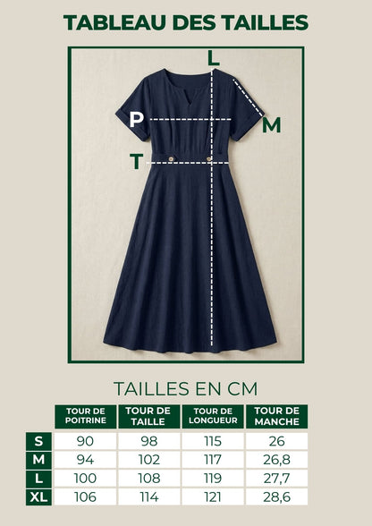 Robe Maxi Manches Chauve-Souris Encolure Entaillée