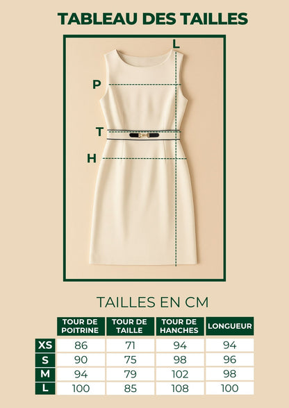 Robe Midi Chaîne Détail Piping Contrasté Noir
