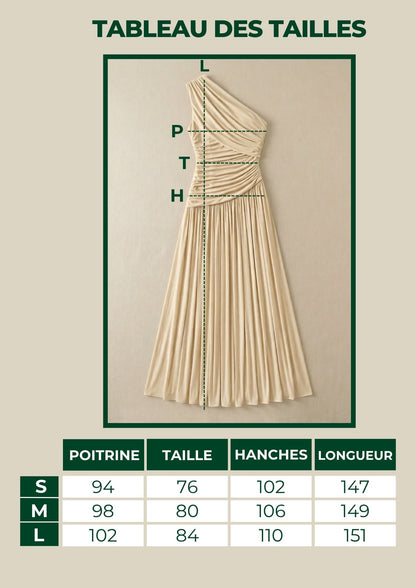 Robe Solène grecque en mousseline