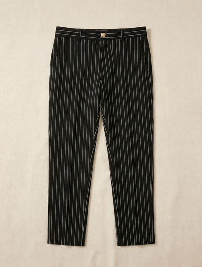 Ensemble Costume Revers Rayé